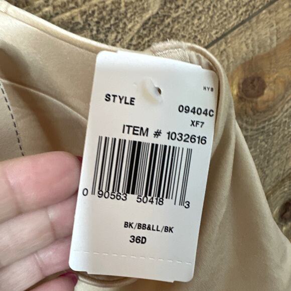 Maidenform Devotion Extra Coverage T-Shirt Bra 9404 Beige Lace Trim 36D NWT - Picture 4 of 5